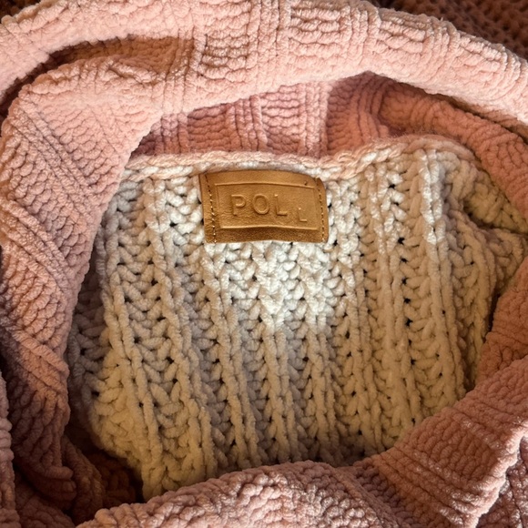 POL Canyon Rose Color Block Oversized Chenille Sweater Size Large - Picture 13 of 16